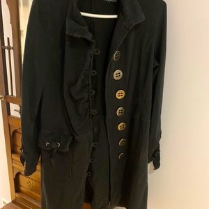 Neon Buddha button coat